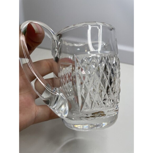 WATERFORD GIFTWARE CREAMER, Hand Cut Lead Crystal, 3 1/4 in, 6oz, IRELAND - Picture 2 of 8